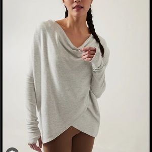 Athleta Purana Wrap Sweatshirt size L